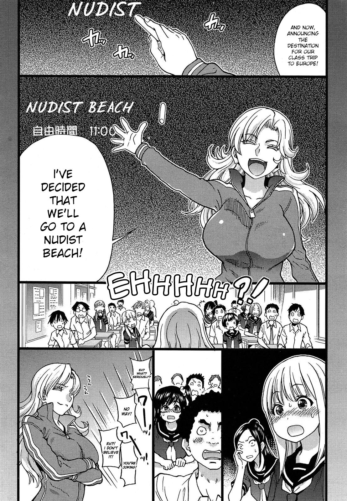 Nudist Beach ni Shuugakuryokou de!! Ch. 1-4 5