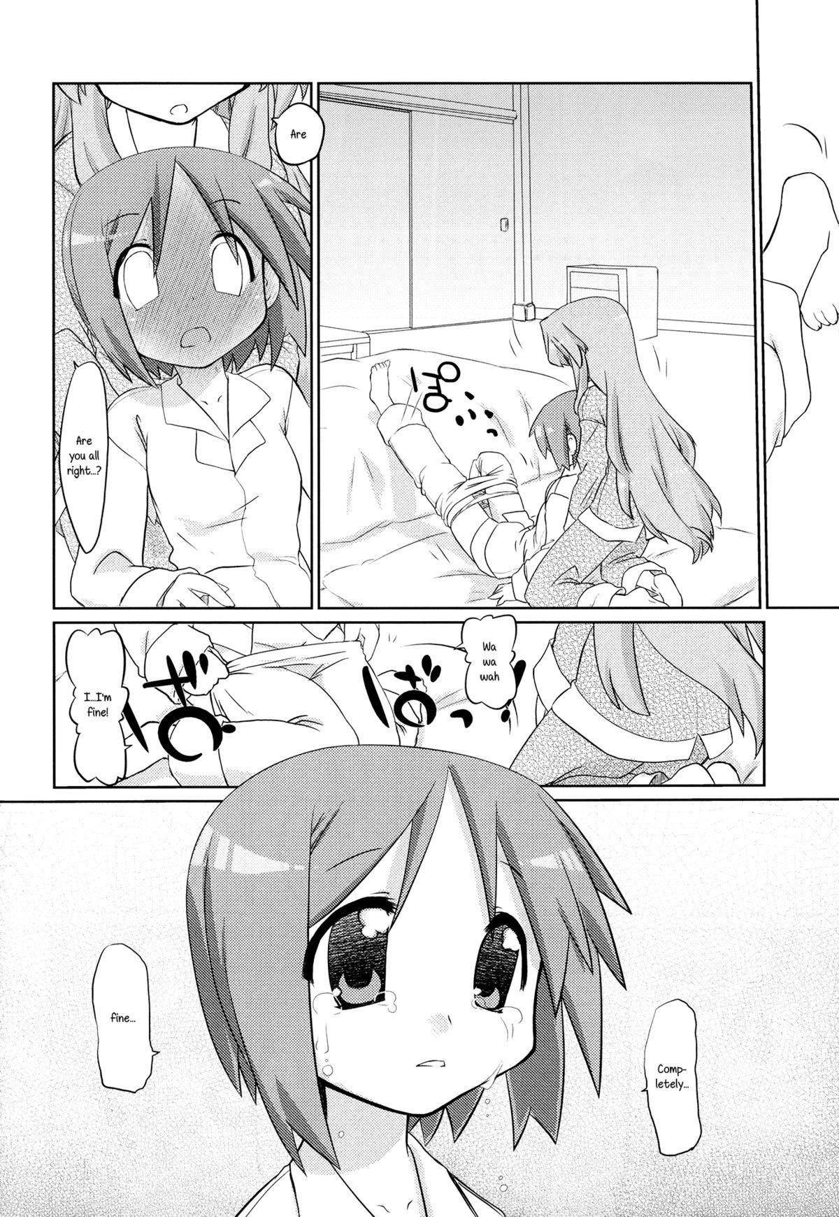 Pussy Licking Peach Violet - Lucky star Pigtails - Page 8