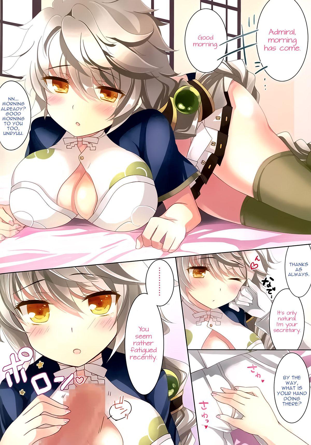 Moaning Teitoku Unryuu to Jissen shite kudasai - Kantai collection Orgame - Page 3