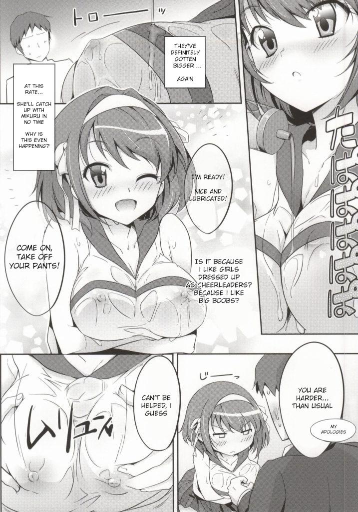 Gay Pov Cheer Haru - The melancholy of haruhi suzumiya Rub - Page 5