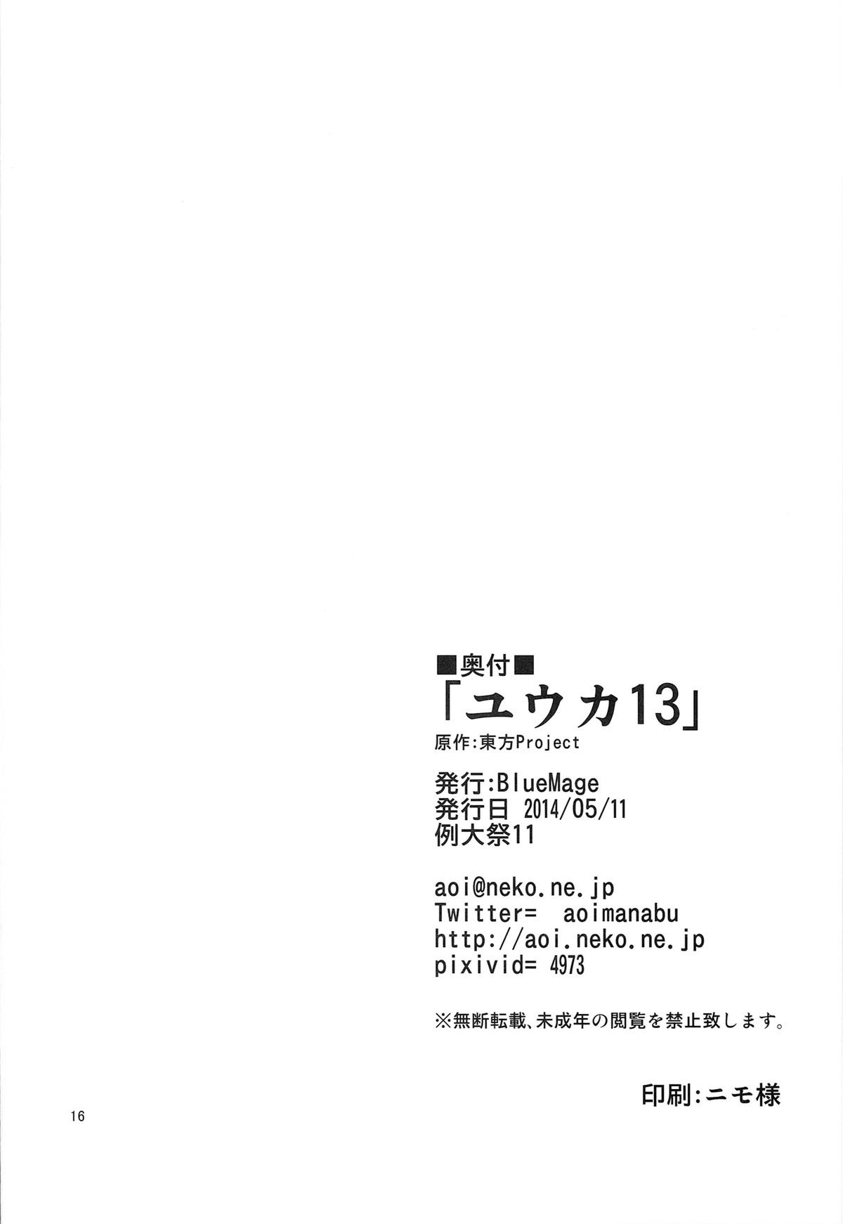 Enema Yuuka 13 - Touhou project Straight - Page 17