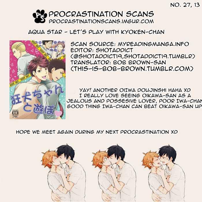 Pelada (C87) [aqua star (Kuzumi Yuno)] Kyouken-chan to Asobo | Let's Play with Kyoken-chan (Haikyuu!!) [English] [Procrastination Scans] - Haikyuu Sex Toys - Page 17