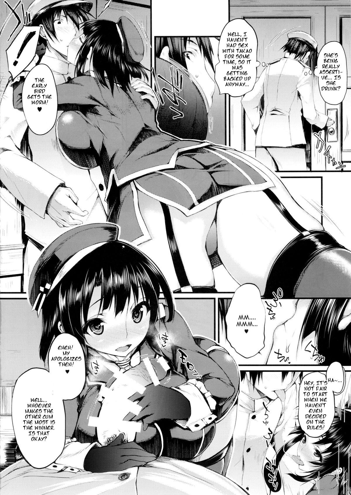 Monster Versus Takao - Kantai collection Free Amature Porn - Page 7
