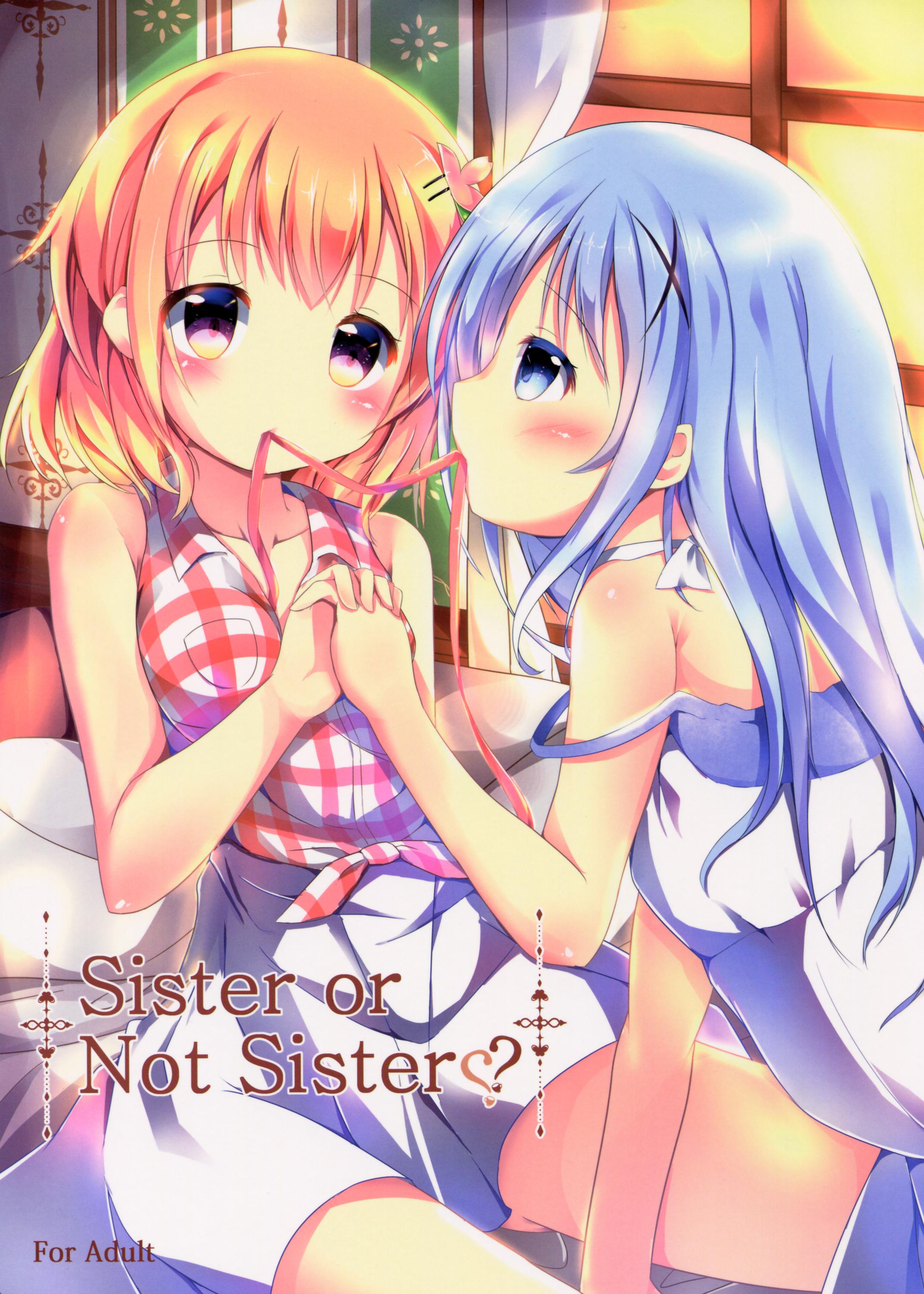 Sexo Sister or Not Sister?? - Gochuumon wa usagi desu ka Face - Page 2