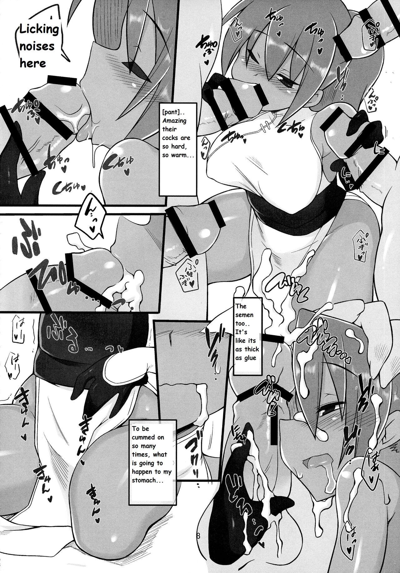 Bangbros (C86) [Lovely Pretty Chou Aishiteru (Maboku)] Nanako-chan ga Osukusai Goblin-domo no Kyouyou Botai ni Sarete Haramasaremakuru Hon!! (Violated Heroine) [English] - Violated heroine Bisexual - Page 8