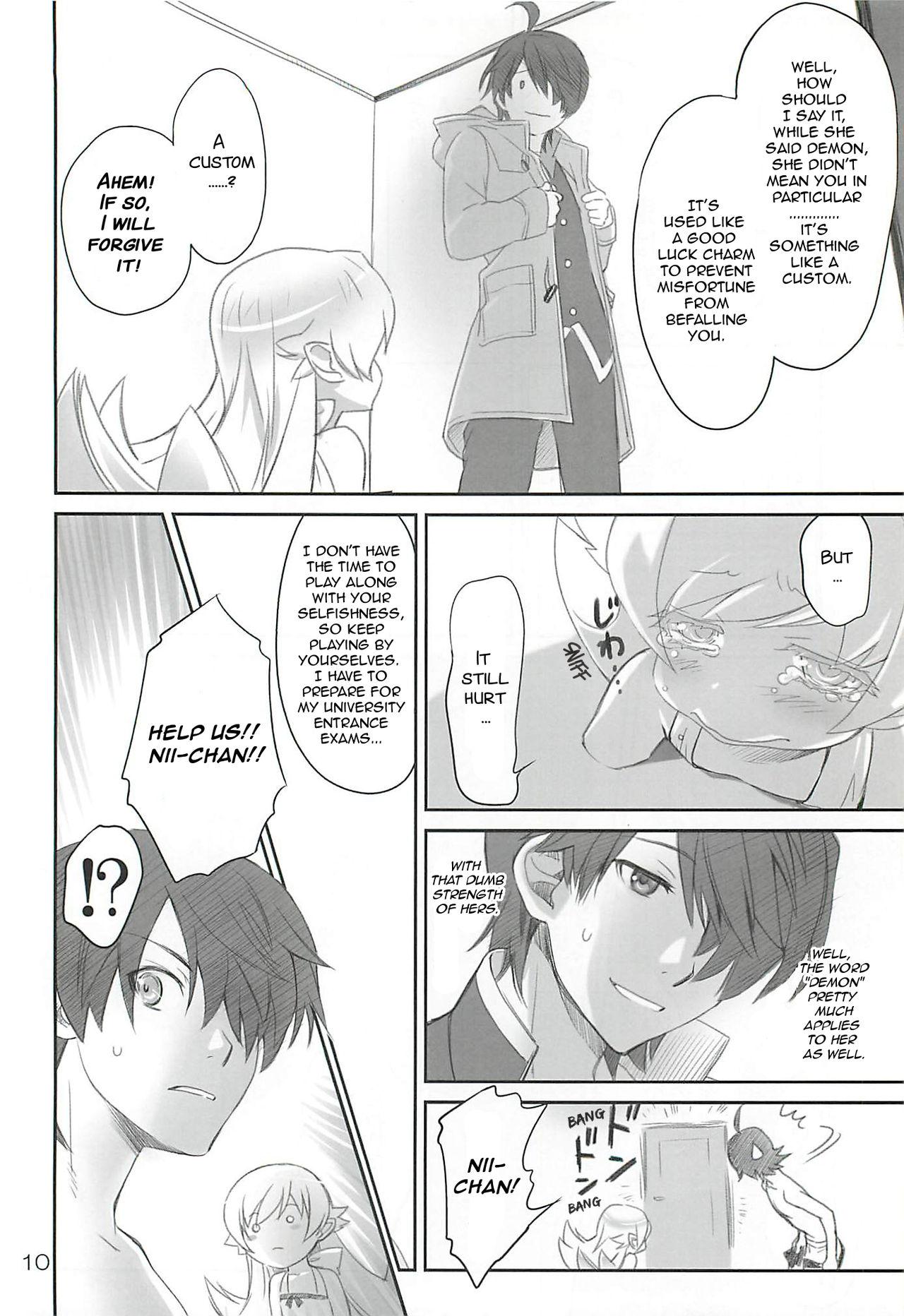 Dick Sucking Porn Brother and Sisters - Bakemonogatari New - Page 9