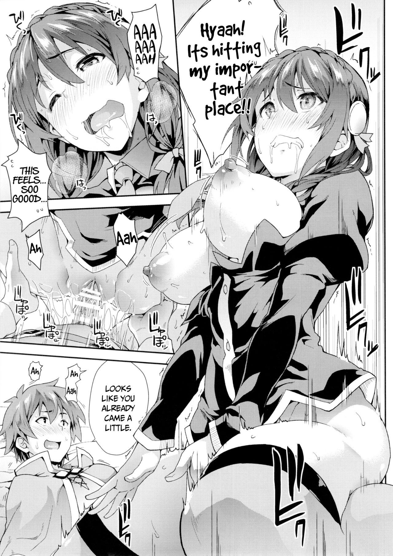 Leather Kono Etsuraku Sugoku nai Desu ka? - Kono subarashii sekai ni syukufuku o Naked Women Fucking - Page 8