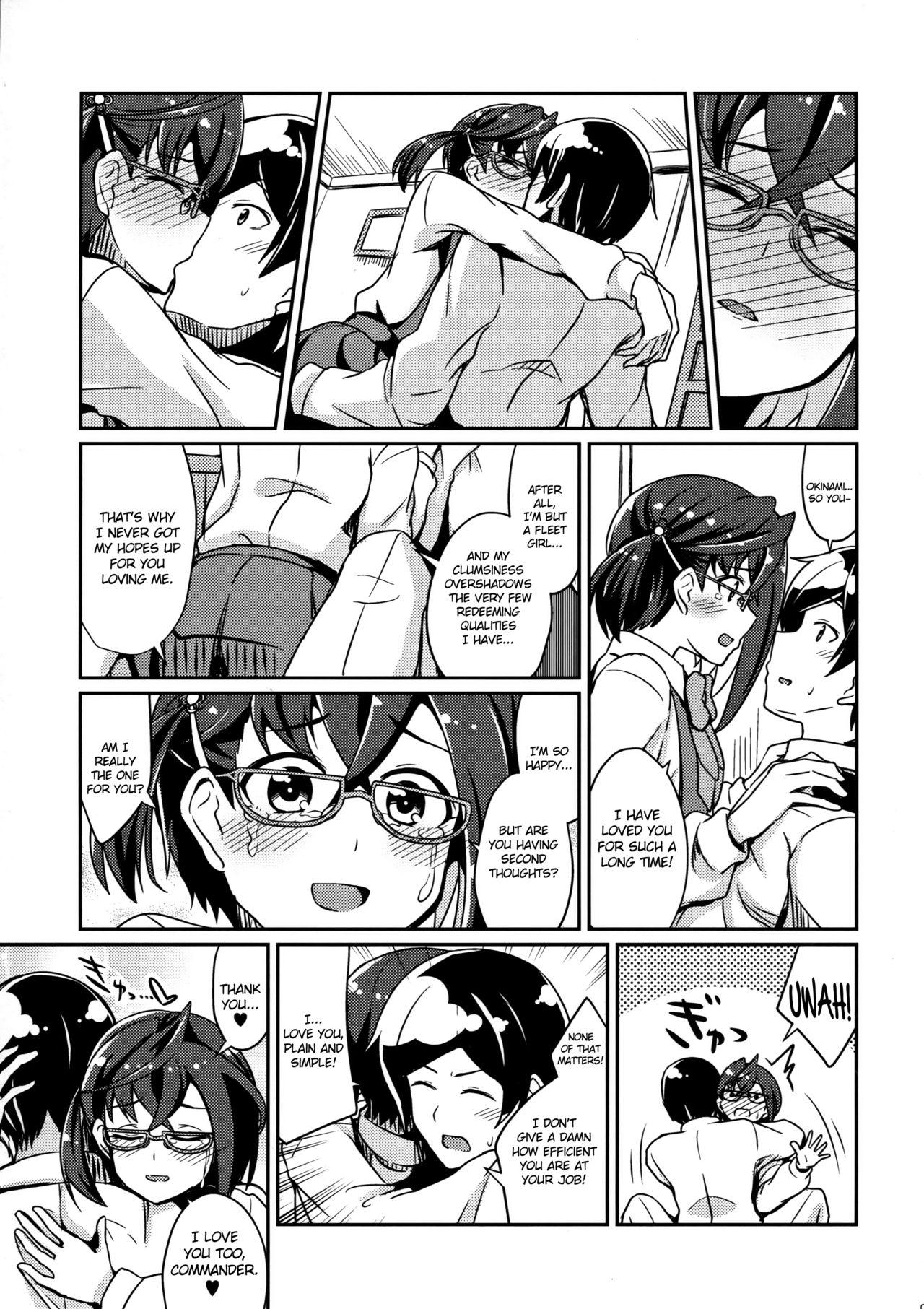 Gay Bukkakeboys Okinami no Koigokoro - Kantai collection Femdom Porn - Page 4