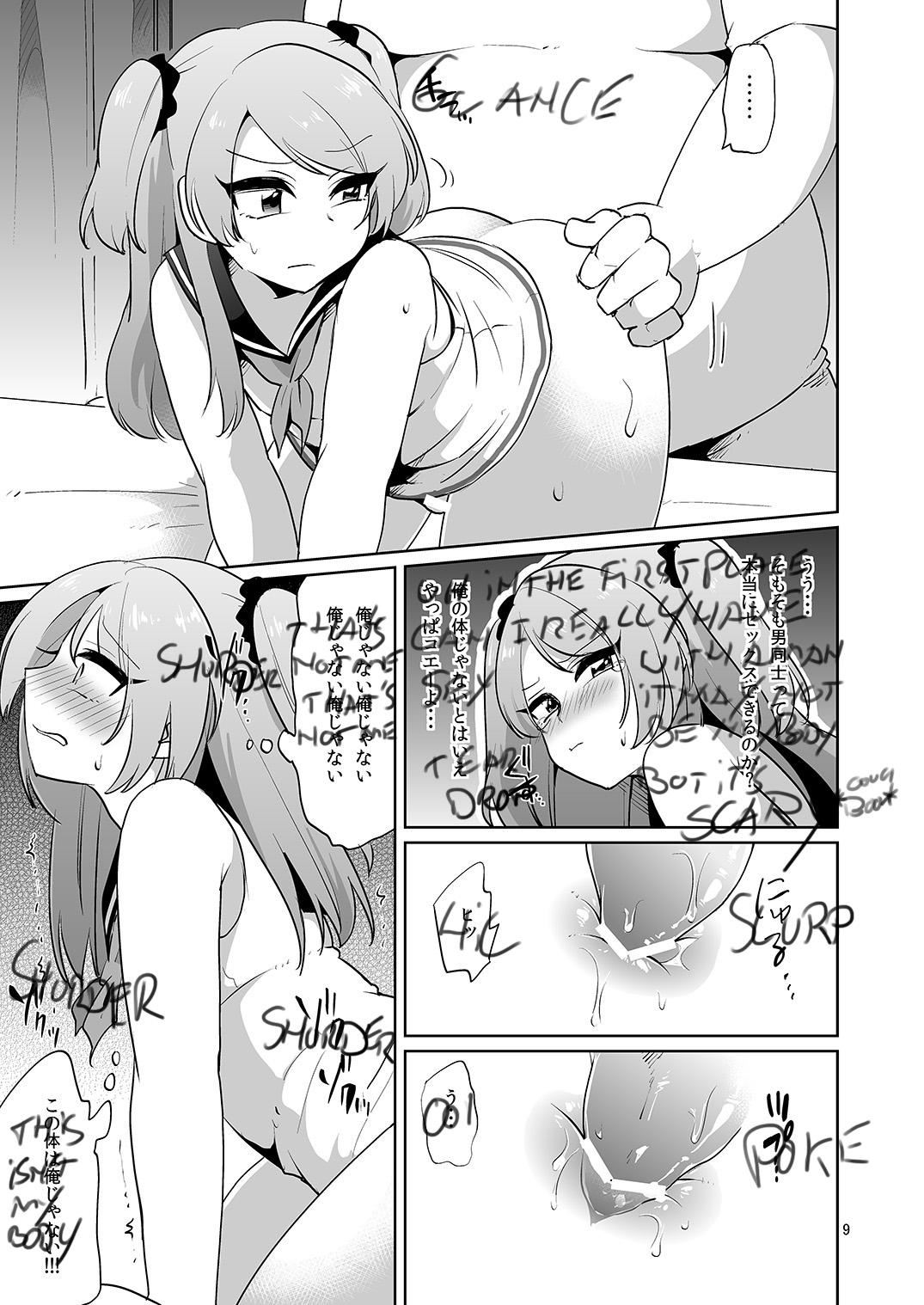 Hardcore Rough Sex Ore to Aitsu no Karada ga Irekawatte Kawari ni Josou Enkou Saserareta Ken Calcinha - Page 9