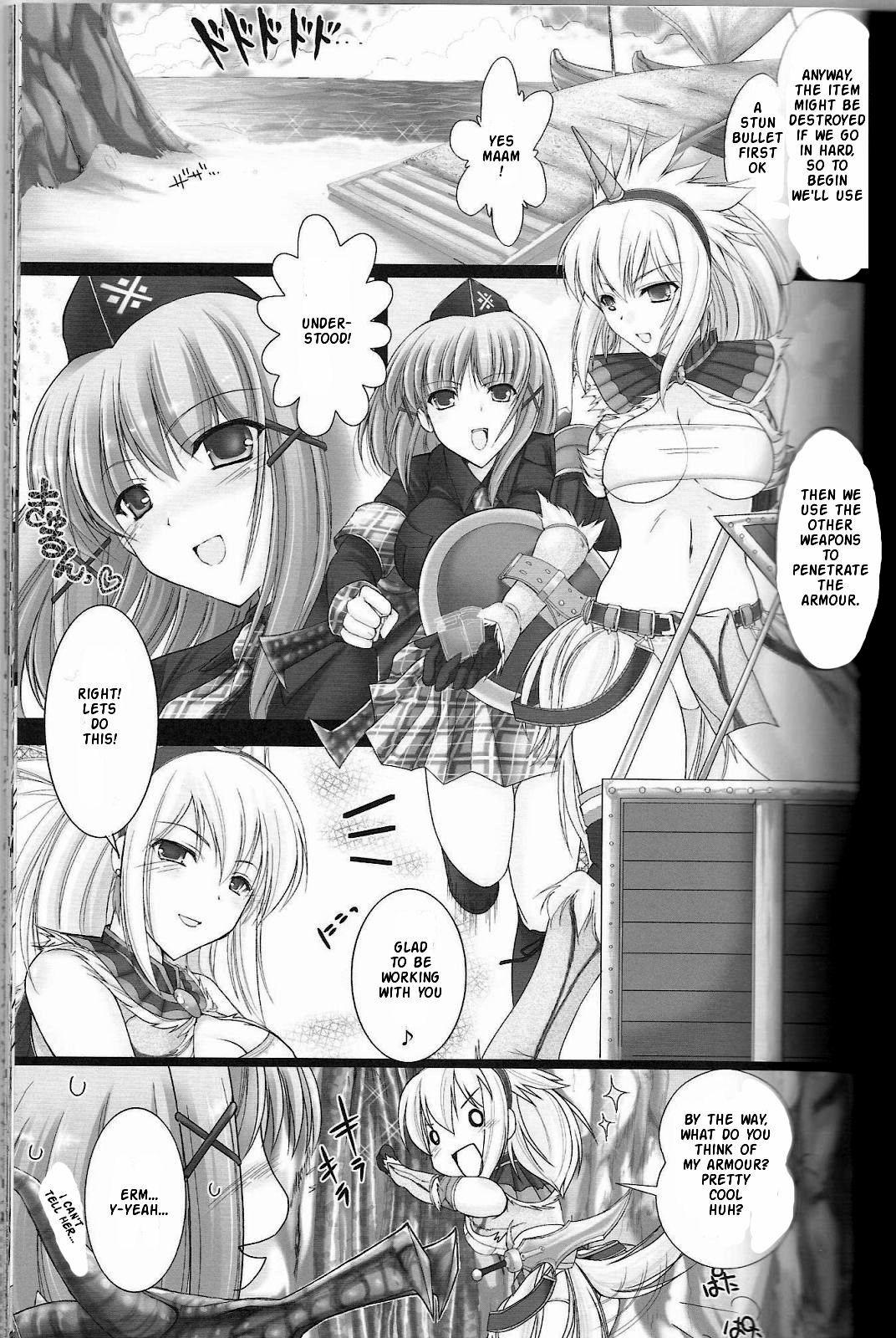 Gay Facial Monhan no Erohon 2 dos - Monster hunter Wife - Page 7