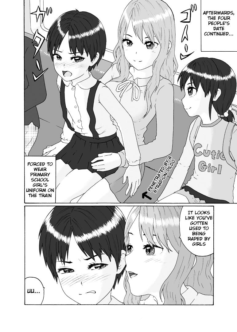 Futanari Sanshimai wa Josou Shounen no Anal ga Osuki | The Three Futanari Sisters Like to Have Anal Sex With the Crossdressing Boy 26