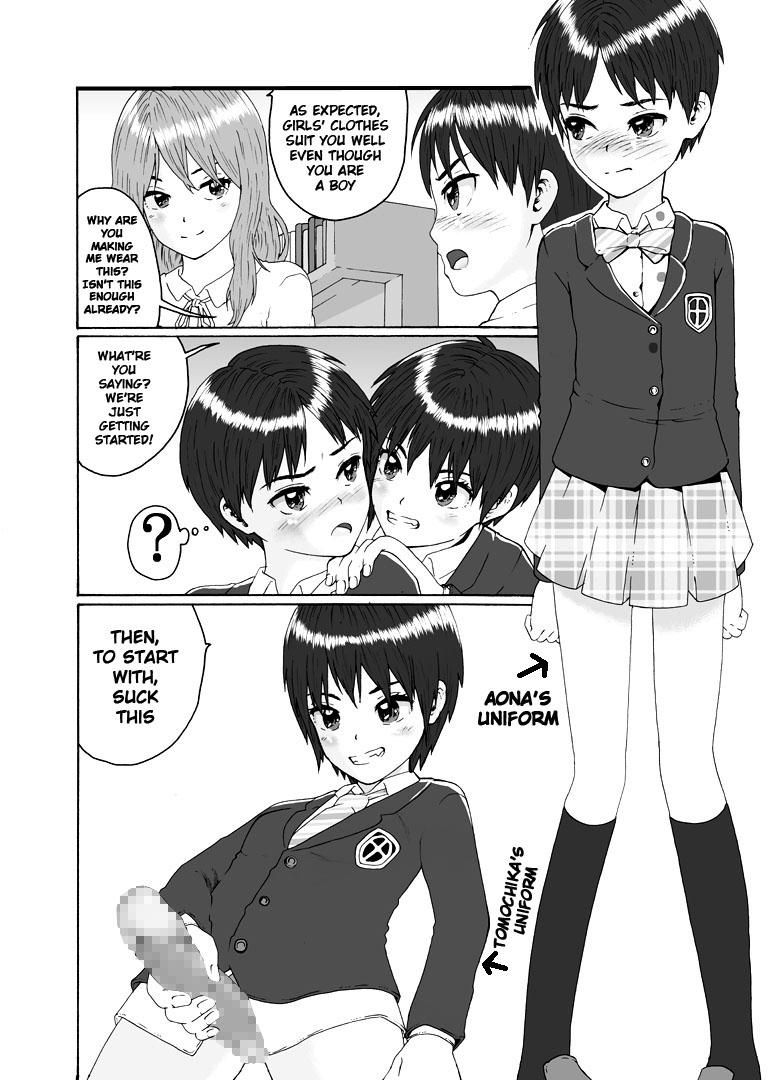 Futanari Sanshimai wa Josou Shounen no Anal ga Osuki | The Three Futanari Sisters Like to Have Anal Sex With the Crossdressing Boy 5