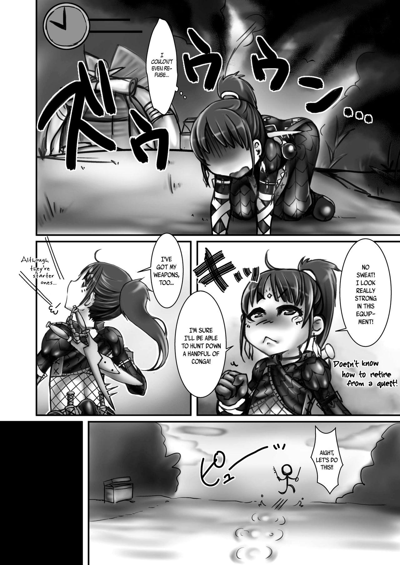 Housewife Kinkue! Hatsujou Kemonotachi wo Kare! | URGENT QUEST! Hunt Down the Beasts in Heat! - Monster hunter Gemidos - Page 6