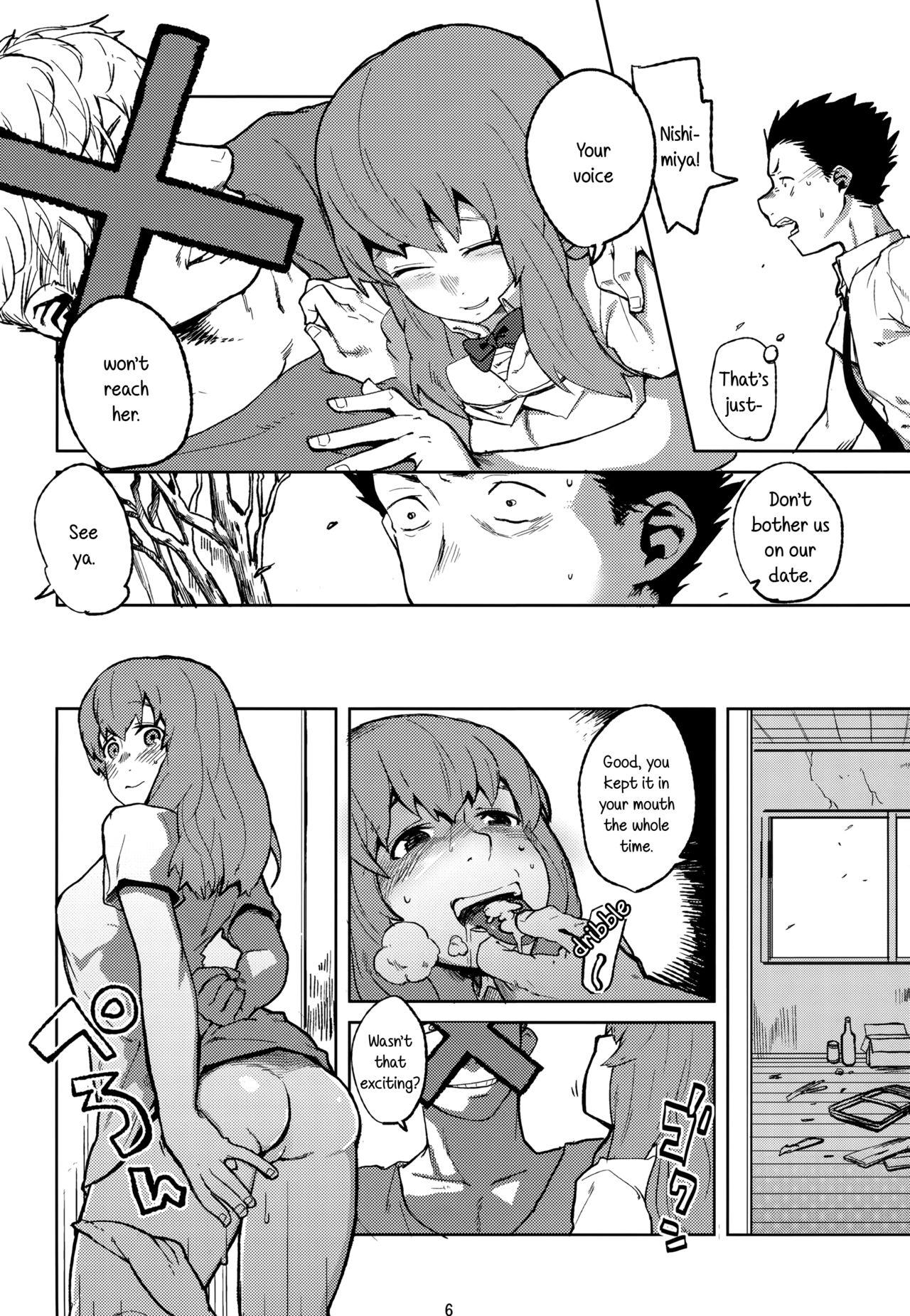 Teenage Sex Koe no Yukue - Koe no katachi Branquinha - Page 5