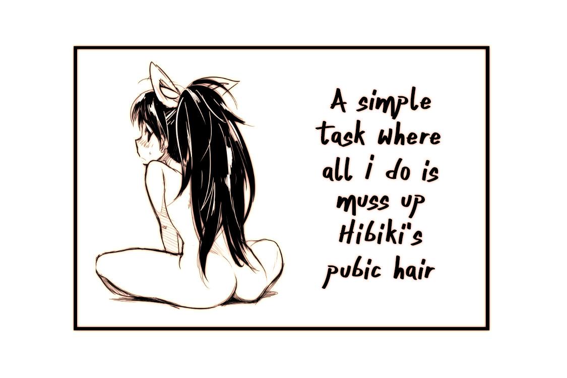 Style Hibiki no Inmou | Hibiki's Pubic Hair - The idolmaster Sapphic - Page 1