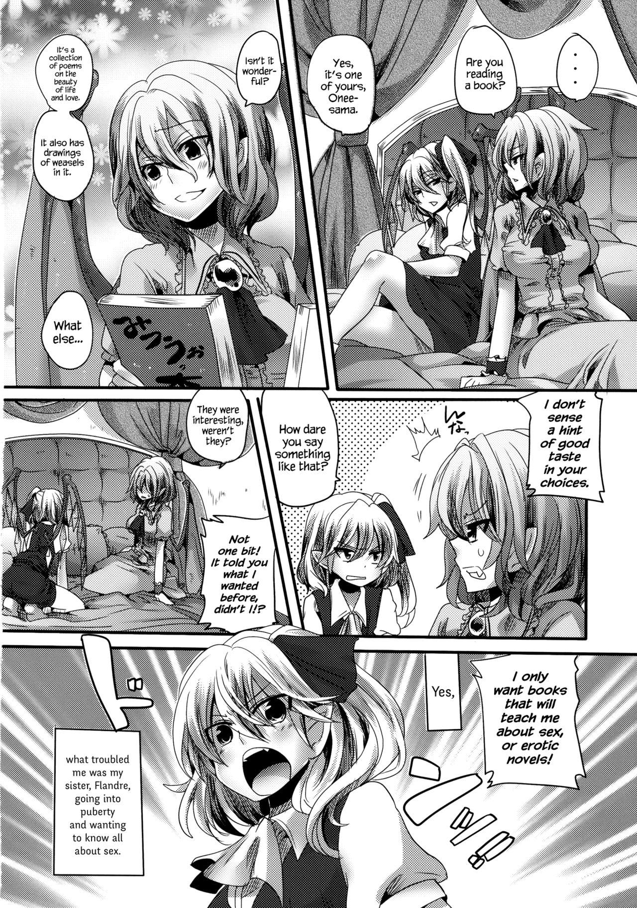 Sucks Otonaka FlaRemi Hon | Flan and Remi's Coming of Age Book - Touhou project Cavalgando - Page 6