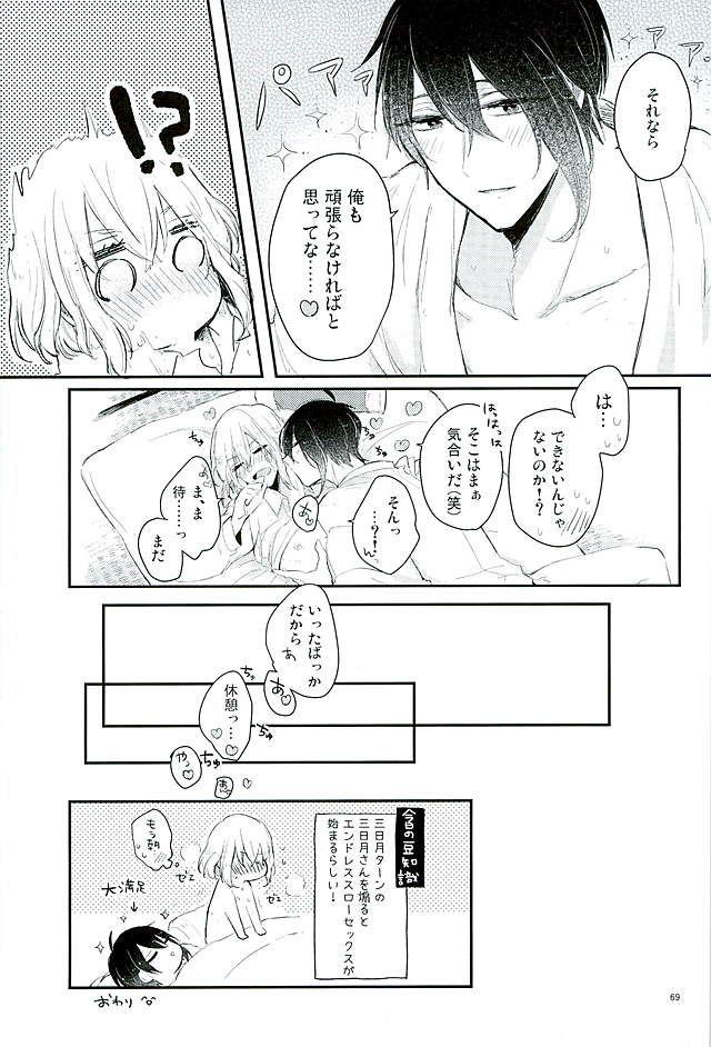 Cum Swallow Mangetsu no Yoru no Mikazuki wa Sugoi tsu!! - Touken ranbu Hardcore Sex - Page 65