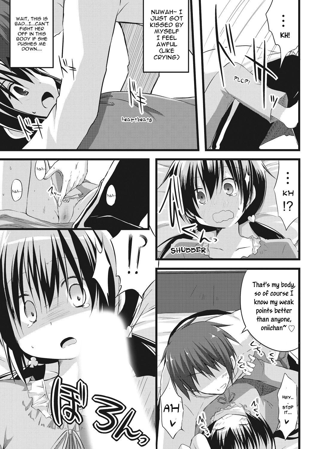 European [Akane Souichi] Onii-chan to Exchange!! ~Bro-con na Imouto to Ani no Karada ga Irekawatte Shimatta Jian~ [English] [Sensualaoi] Girlongirl - Page 13