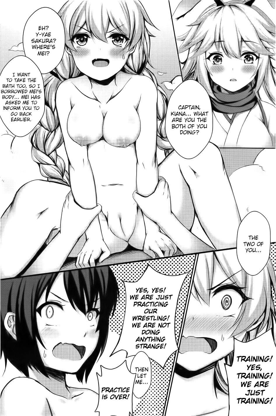 Pussylicking Kancyou Tenmei Josou Tsukin! - Honkai gakuen Art - Page 5