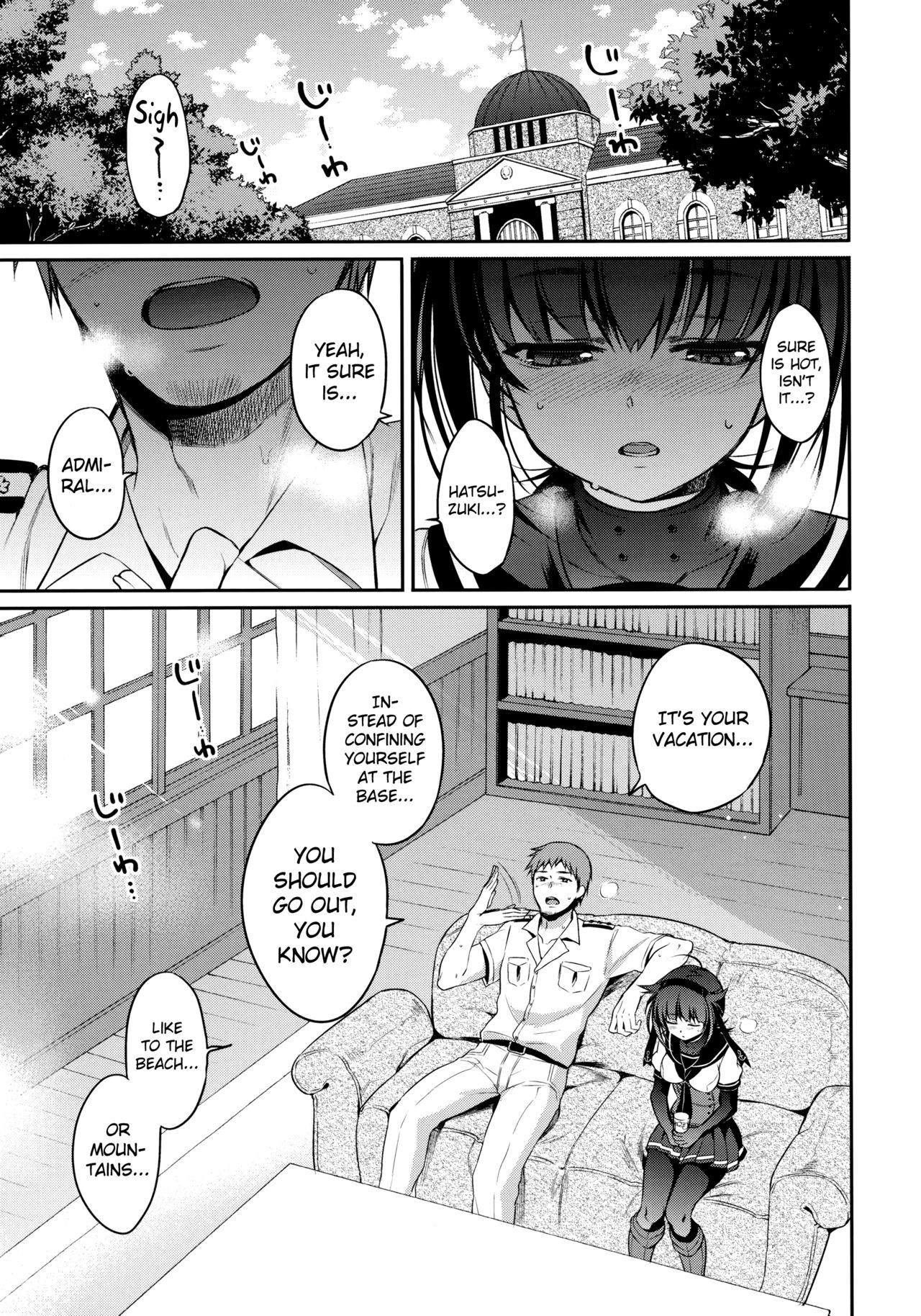 Gape Hatsuzuki to Muremure Muramura Natsu Ecchi! | Having Stuffy Sex On The First Month Of Summer! - Kantai collection Amatuer - Page 4