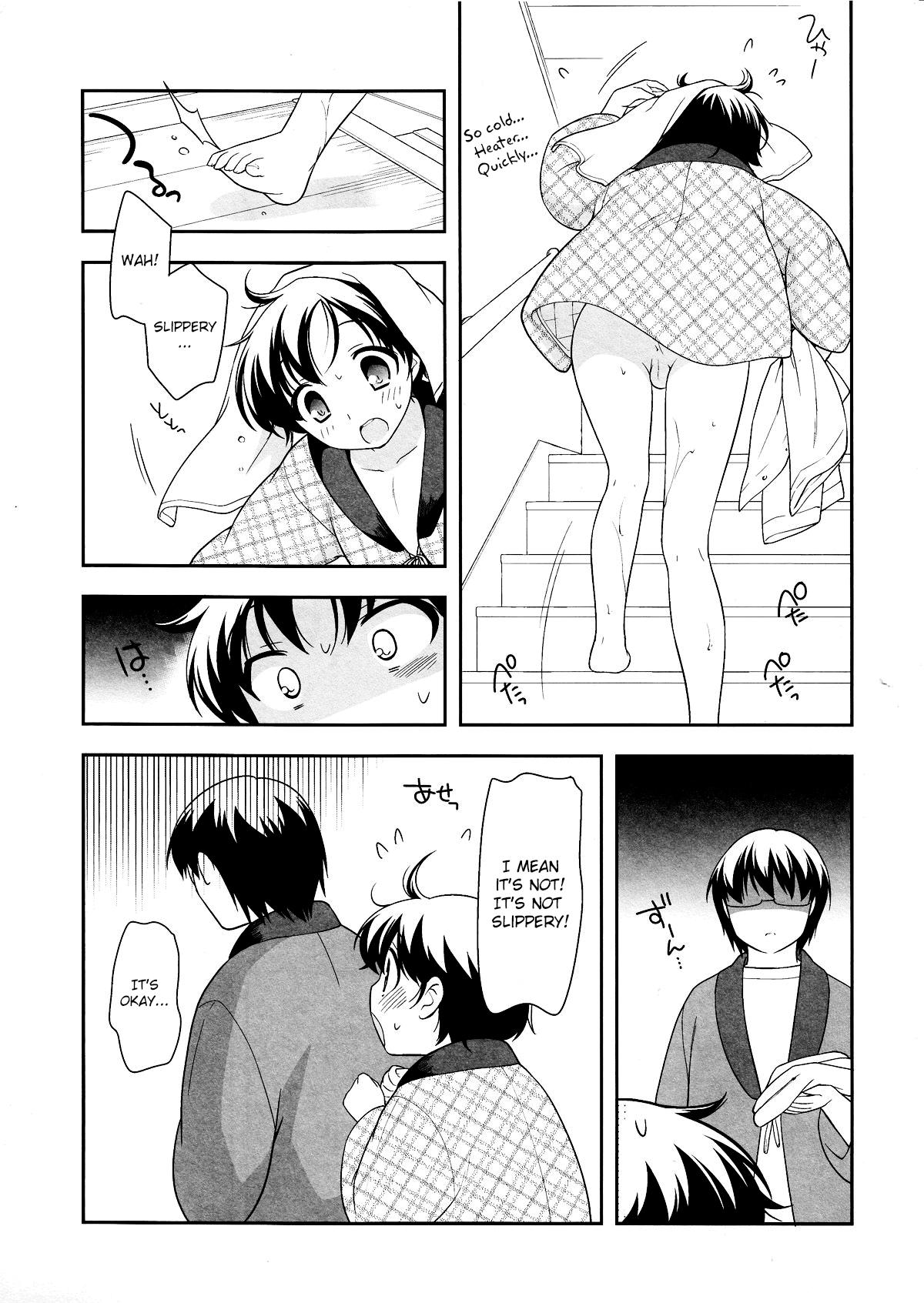 Gay Gloryhole Fuyu wa Hadaka Hanten Dake Egaite Itai. | Only Naked During Winter - Original Black - Page 2