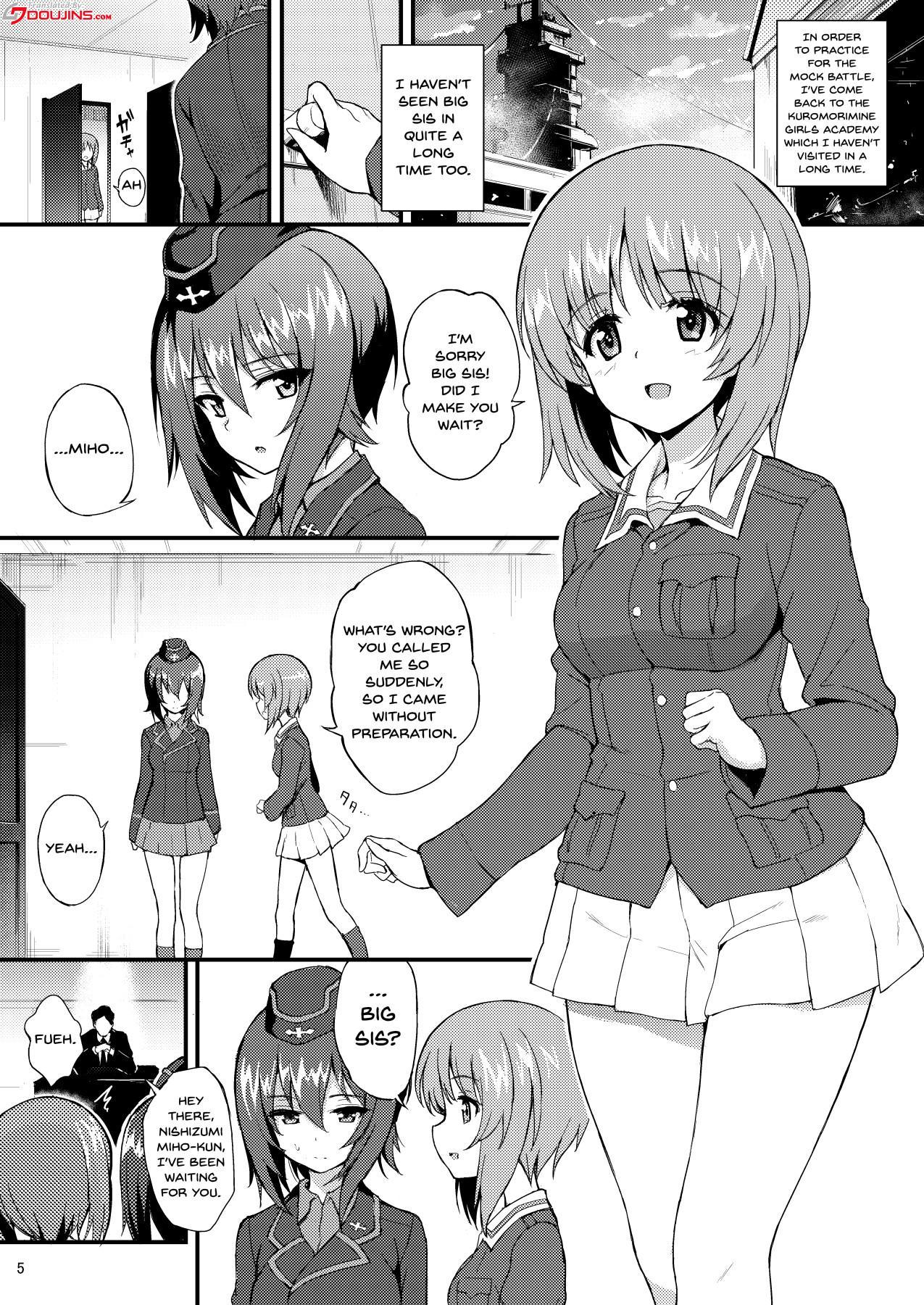 Porno Nishizumi Shimai Ryoujoku | Nishizumi Sisters Sexual Assault - Girls und panzer Student - Page 3