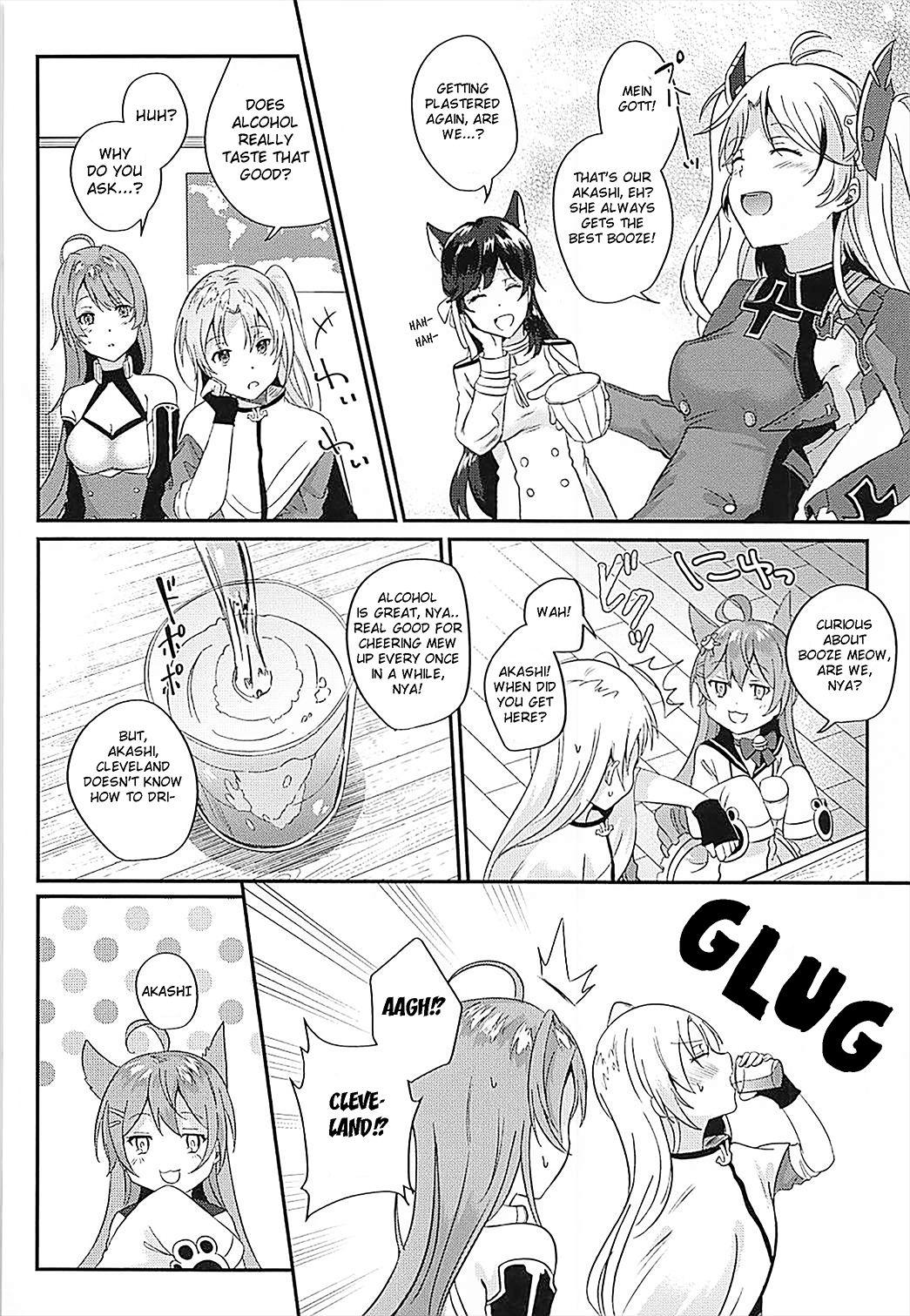 Amature Sex Cleveland to Yoidore Ecchi | Drunk Sex with Cleveland - Azur lane X - Page 3