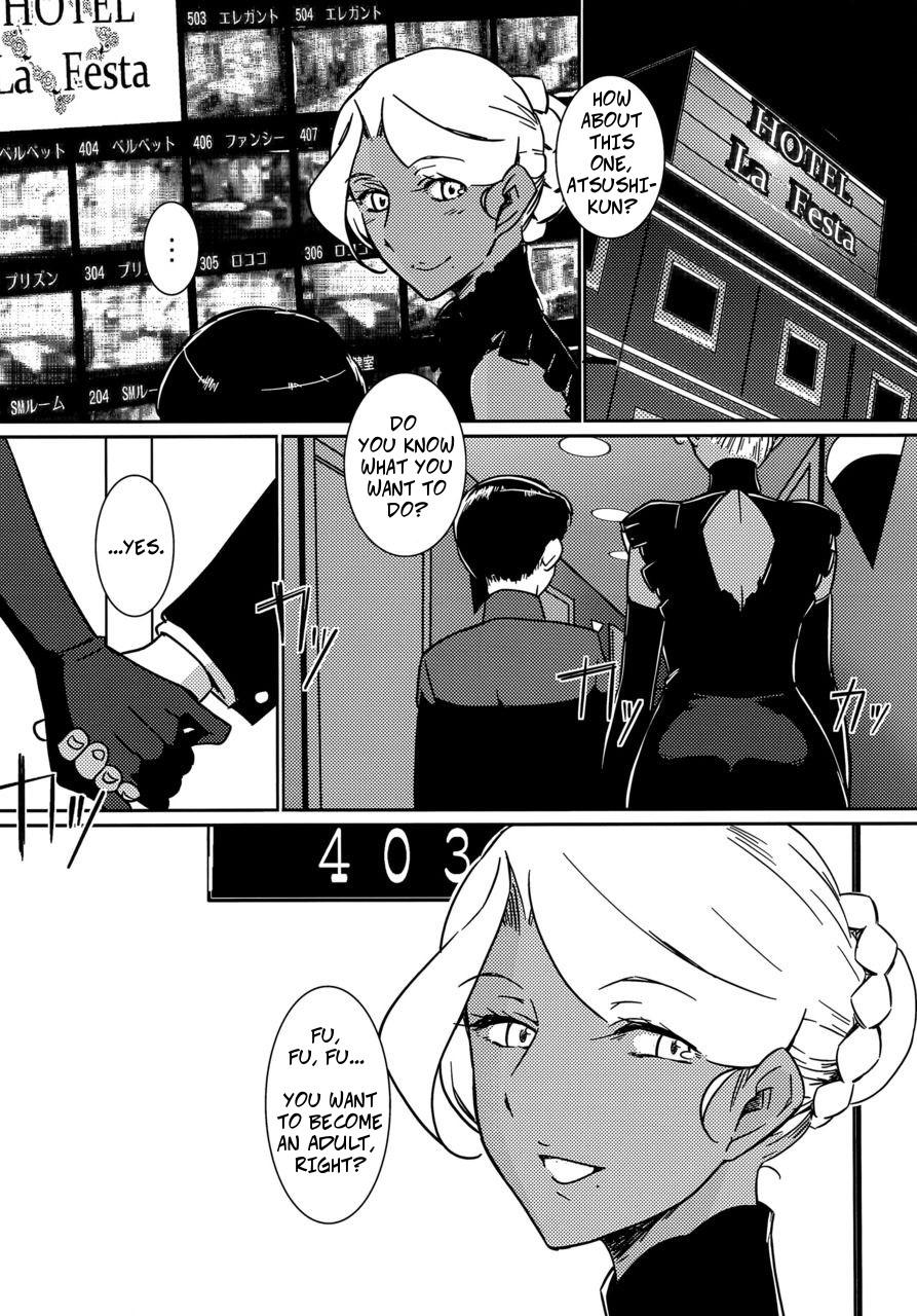 Wives Kasshoku Oneesan no Fudeoroshi Ver. 6 | Brown Lady Takes His First Time Ver. 6 - Original Grosso - Page 7