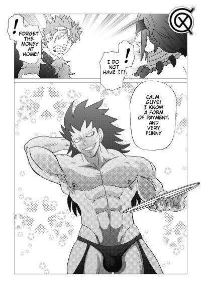 Porno Gajeel getting paid - Dragon ball z Fairy tail Gay Money - Picture 1