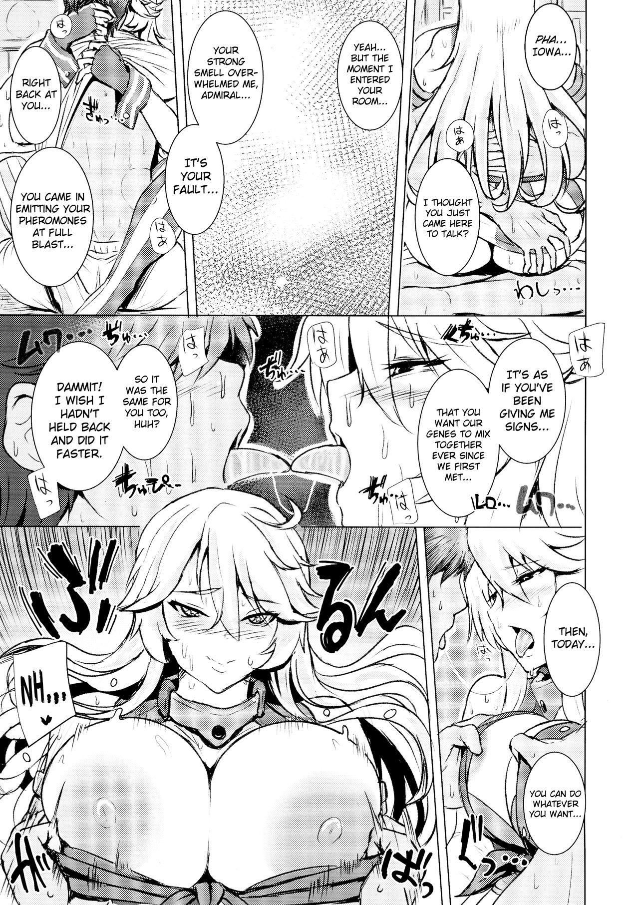 Sexy Girl Sex Iowa no Erohon - Iowa Hentai Manga - Kantai collection Uncensored - Page 7