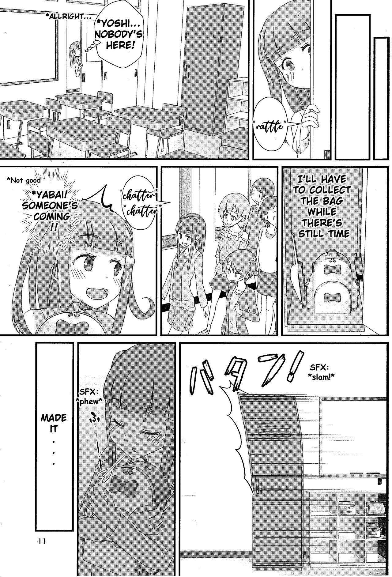 Cartoon Sensei! Kounai de "Jojisou" Shitemite! | Teacher! Try dressing up as a girl in school! - Original Lesbian Porn - Page 12