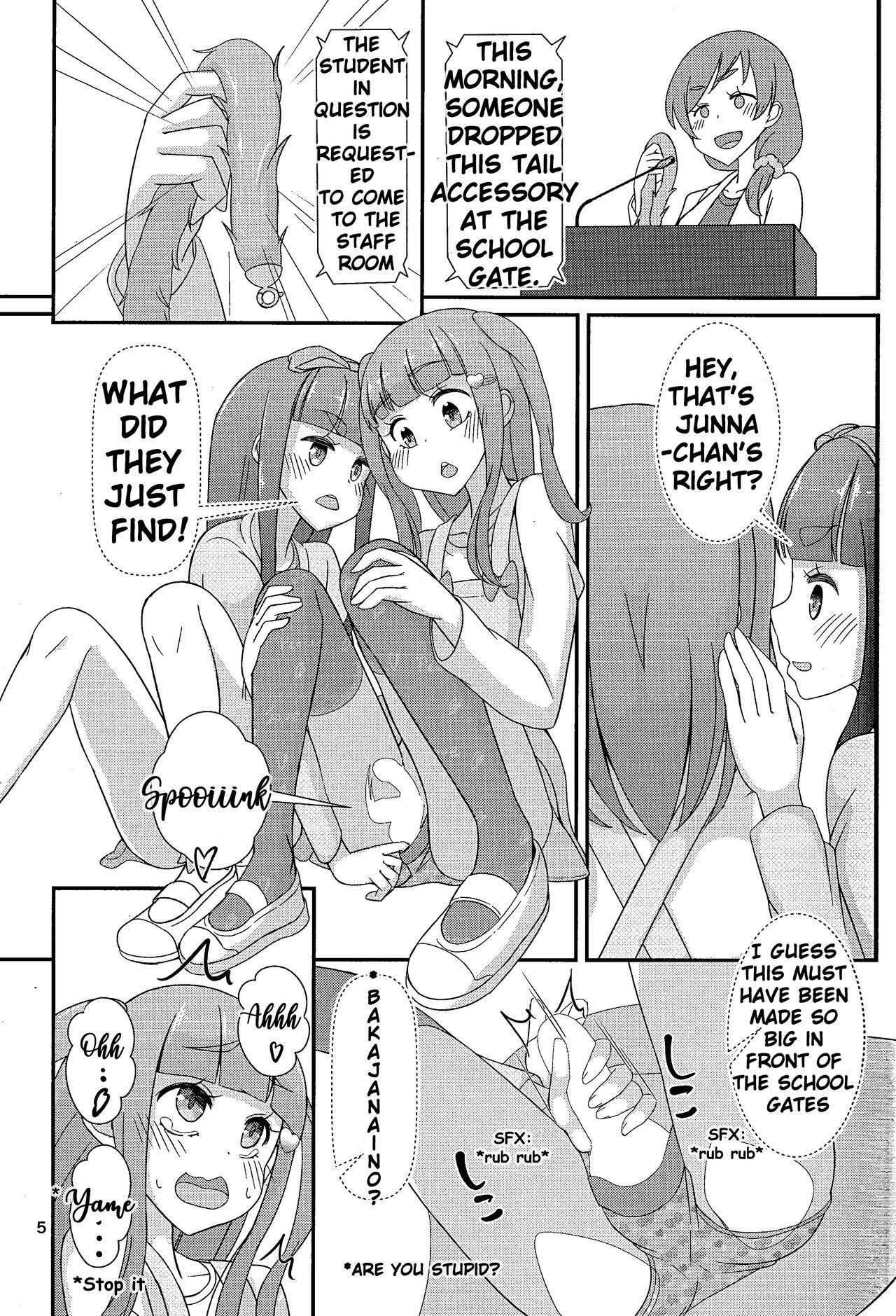 Cartoon Sensei! Kounai de "Jojisou" Shitemite! | Teacher! Try dressing up as a girl in school! - Original Lesbian Porn - Page 6