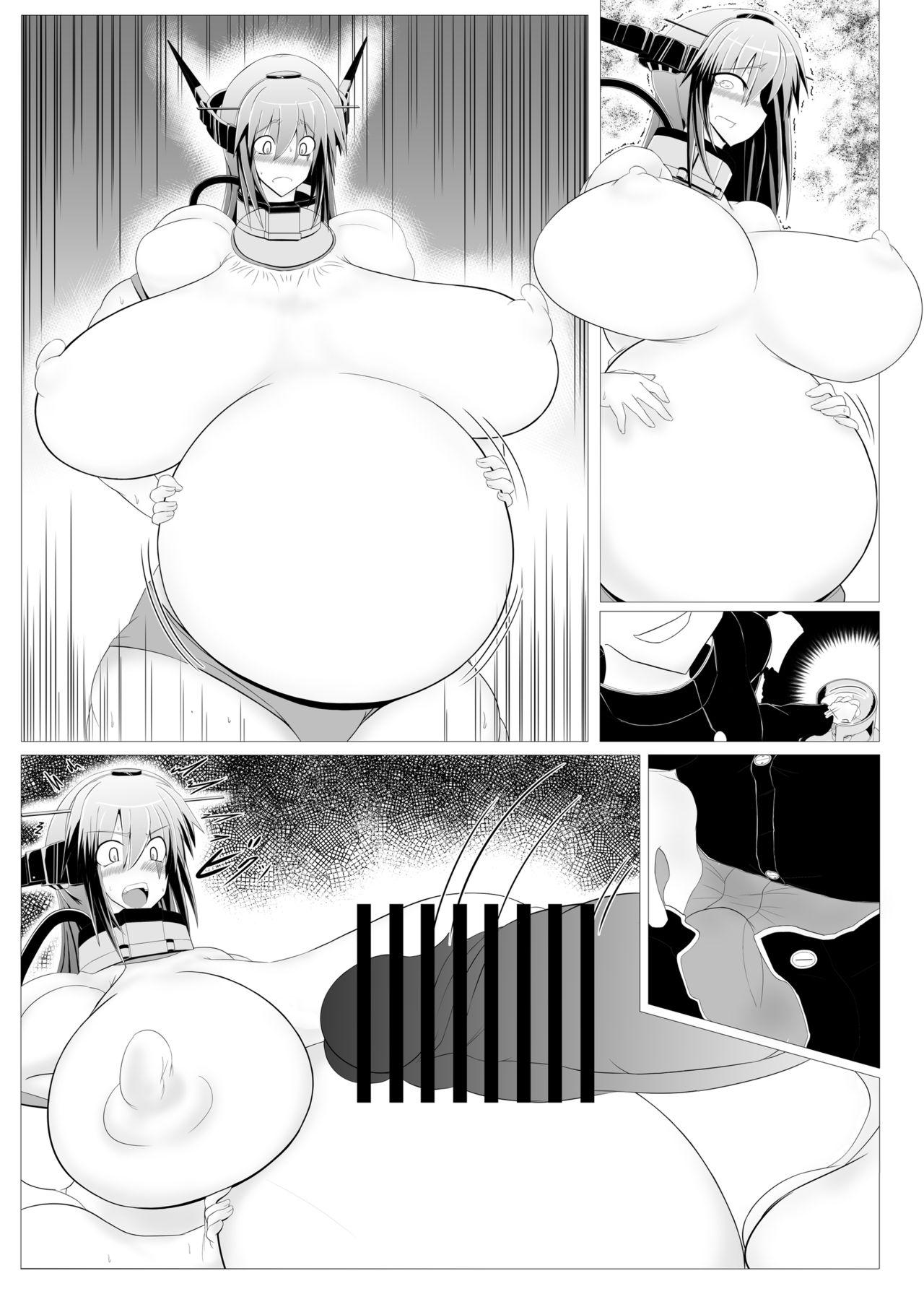 [Puchiota Rakugaki (Hati)] Nagato-sensei Fuusen Ryoujoku Manga - Denshanai & Gakuen Hen - (Kantai Collection -KanColle-) [Digital] 24
