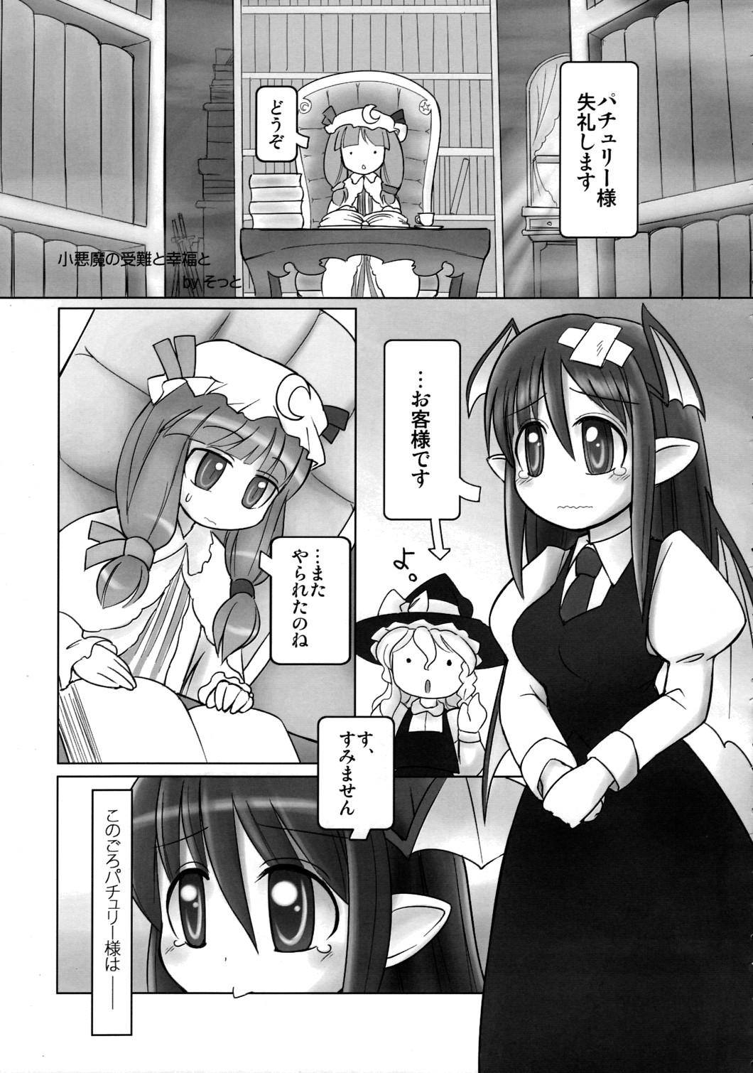 Oil かよわきジェラシー - Touhou project Couples - Page 4