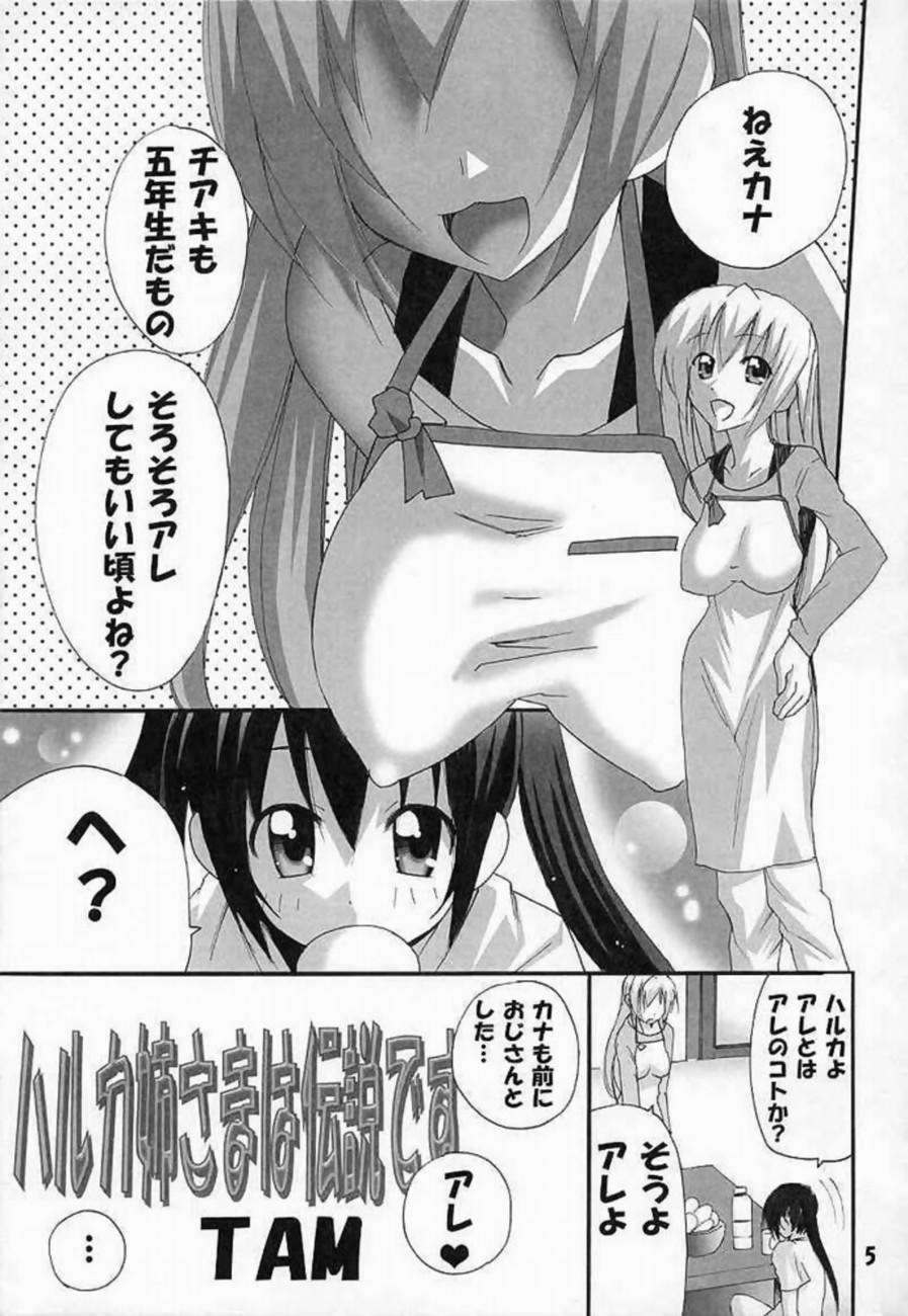 Blond Haruka Nee-sama wa Densetsu Desu - Minami ke Amateur Sex - Page 4