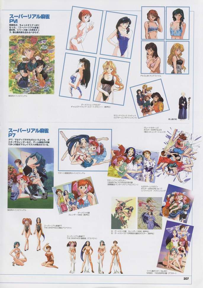Super Real Mahjong Visual Fan Book Perfect Collection 220