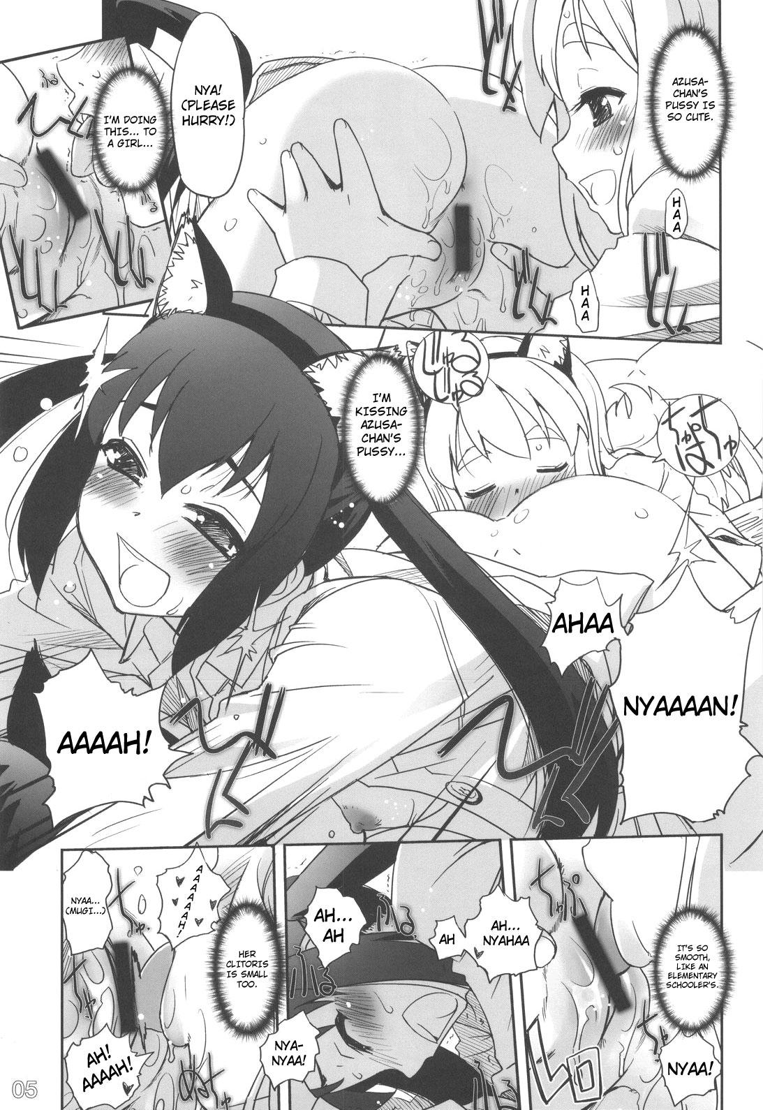 Hardcore Gay Nekomimi to Toilet to Houkago no Bushitsu | Cat Ears And A Restroom And The Club Room After School - K-on Monster Cock - Page 4