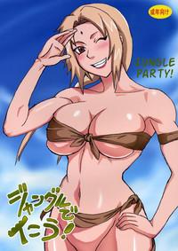 Amature Porn Jungle de Ikou! | Jungle Party- Naruto hentai Solo Female 1