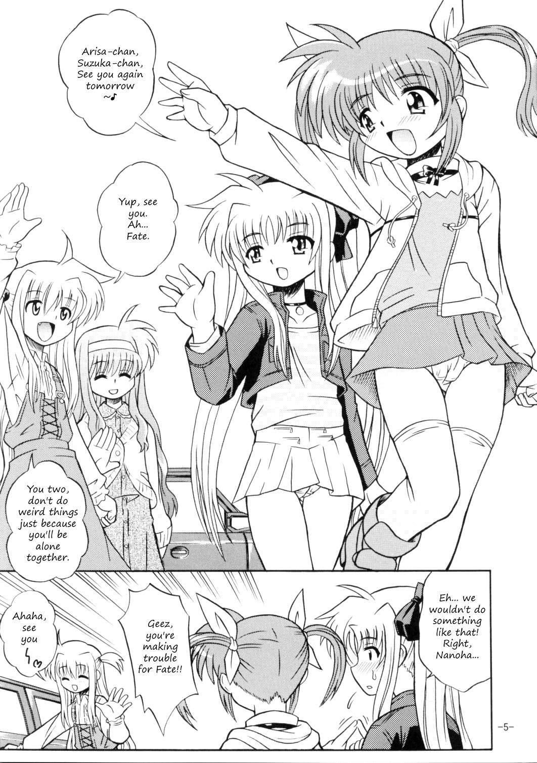 Ejaculations Lyrical Magical Ignition! - Mahou shoujo lyrical nanoha Amateur Cum - Page 4