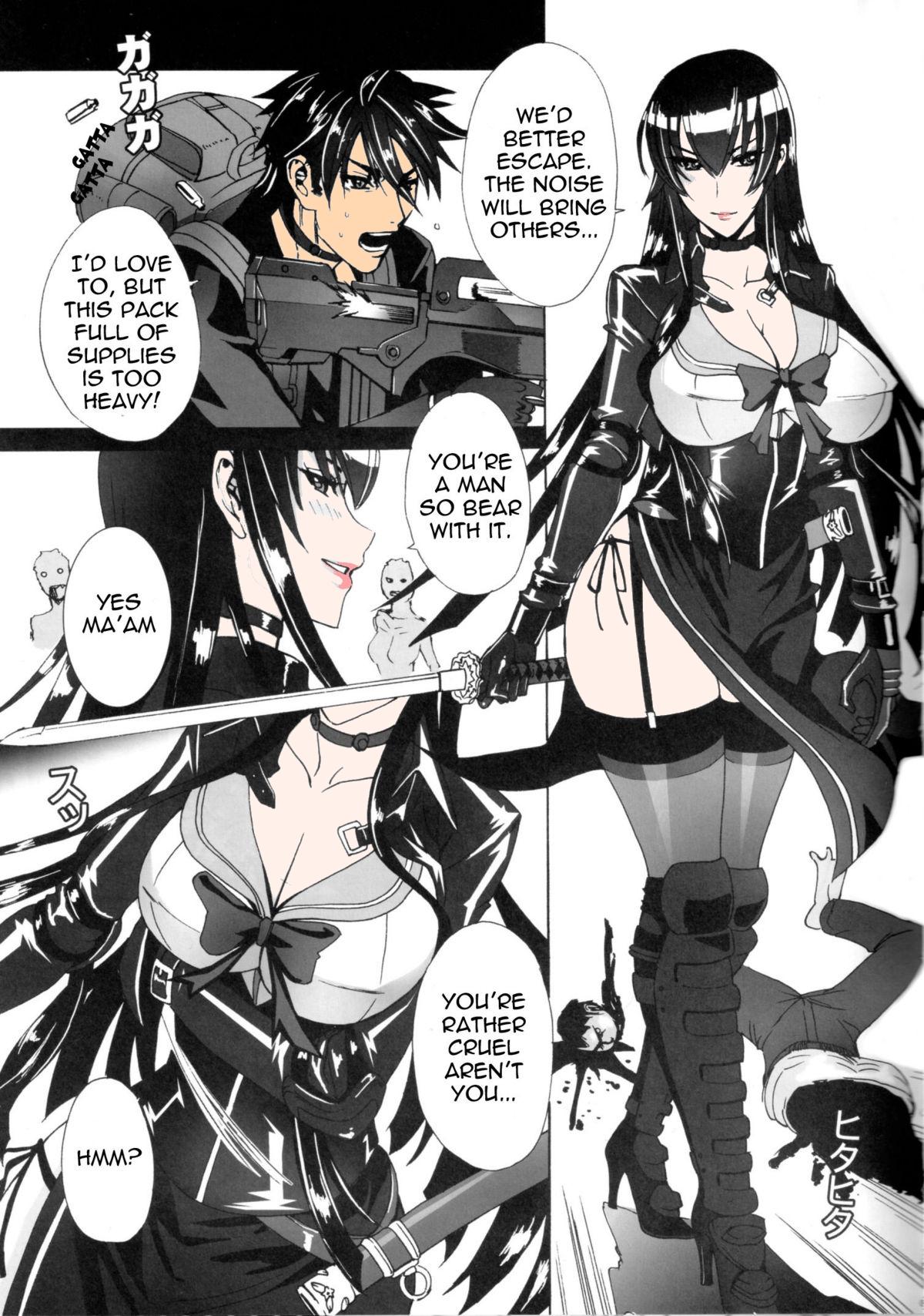 Blow Kiss of the Dead - Highschool of the dead Femboy - Page 4