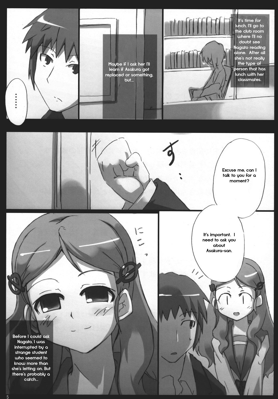 Hot Mom Omo ni Asakura-san na Hon 3 - The melancholy of haruhi suzumiya Amatures Gone Wild - Page 4