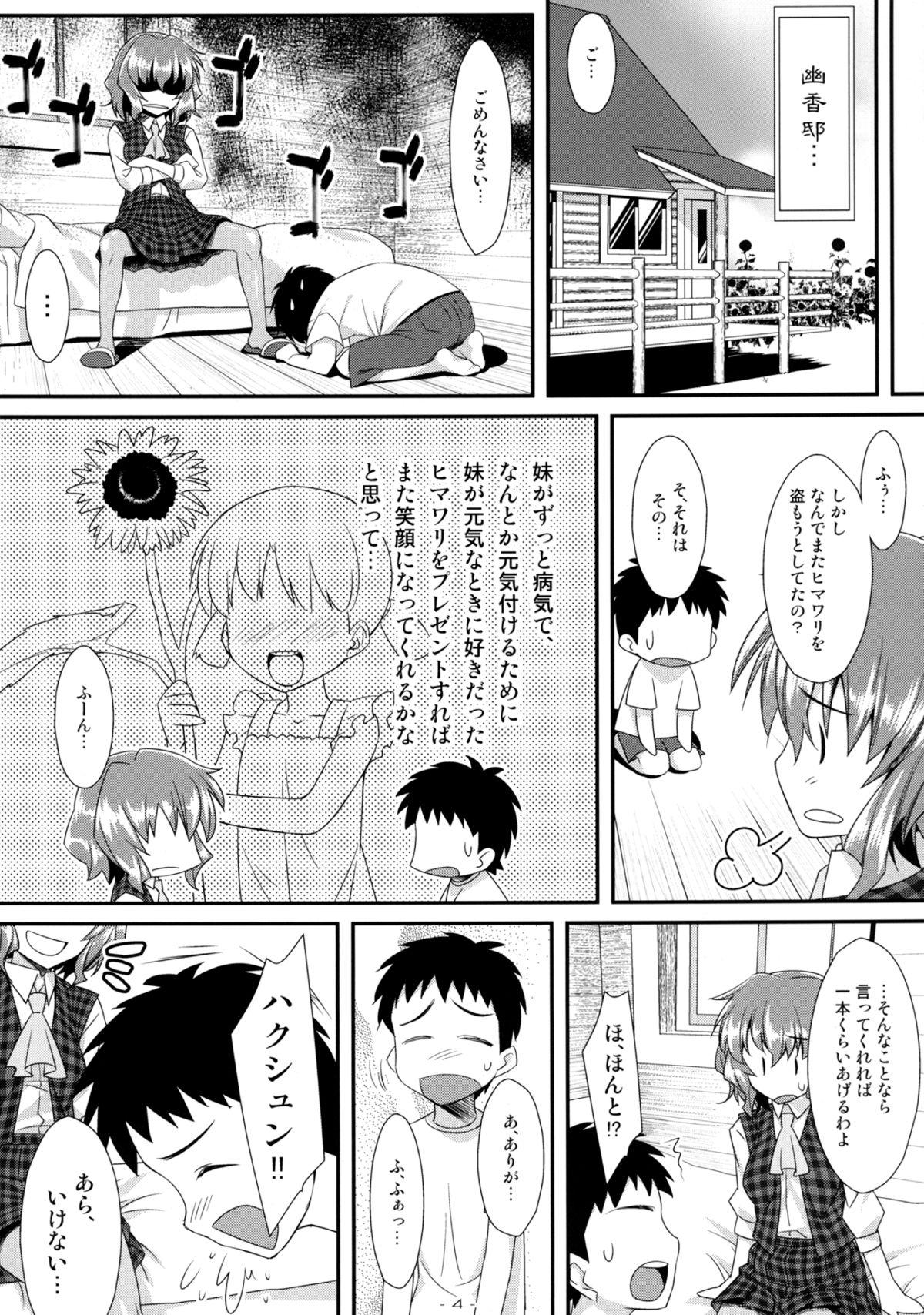 Swinger Yasei no Chijo ga Arawareta! 5 - Touhou project Lesbians - Page 4