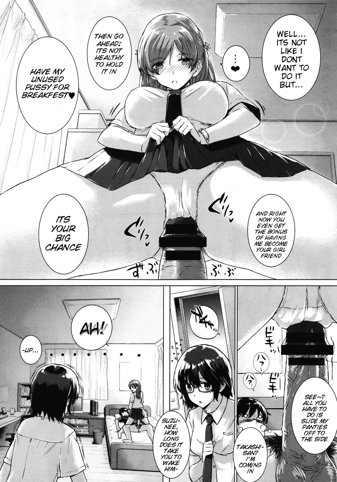 Cream Pie [Katsurai Yoshiaki] Kanojo wa Kazoku de Koibito de Ch. 1-3 | She's My Family And My Lover Ch. 1-3 [English] {doujin-moe.us} Gapes Gaping Asshole - Page 7