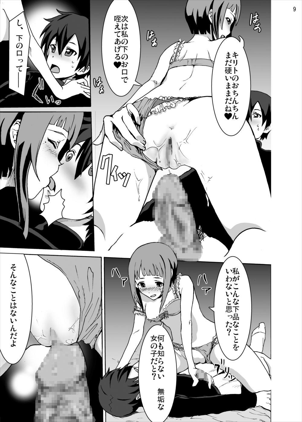 Men Rape sarete Korosareru no wa Iya da yo... Kowakute Fuan de, Naka ni Dashite Onegai Kirito - Sword art online Gay Studs - Page 9