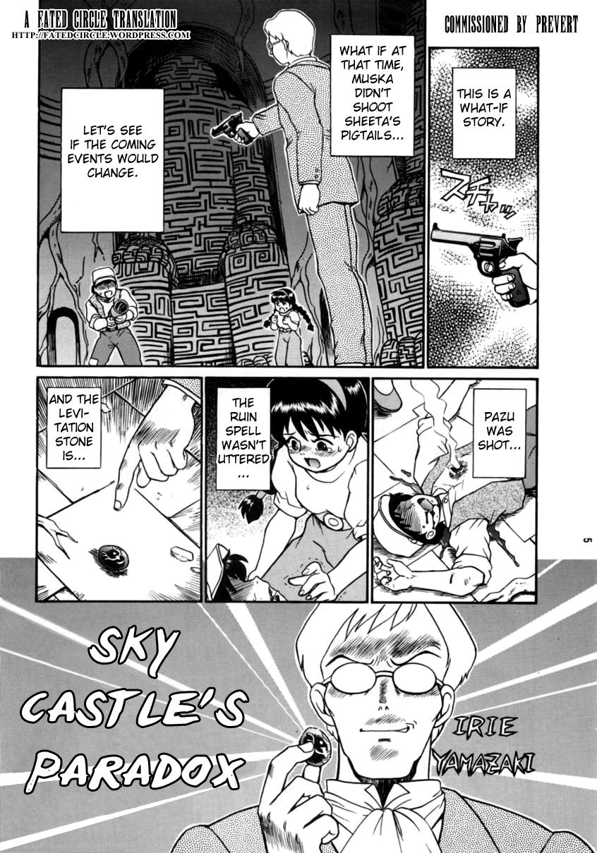 Cum On Pussy Tenkuu-jou no Paradox | Sky Castle's Paradox - Laputa castle in the sky Brother Sister - Page 1