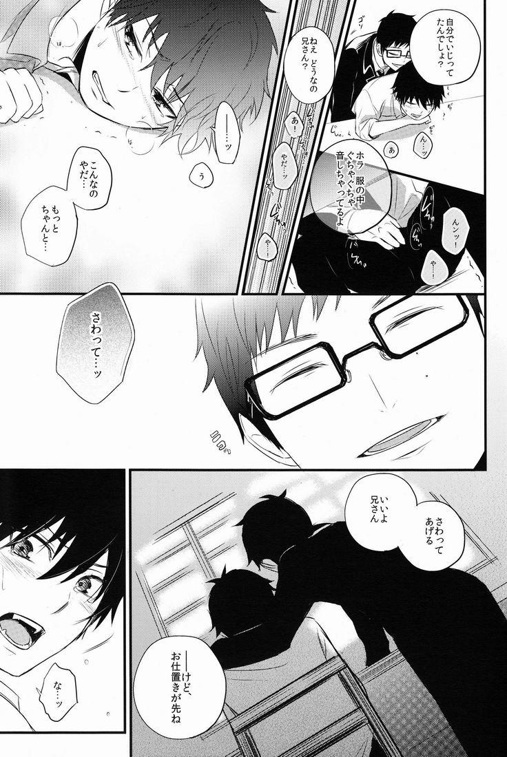 Humiliation Pov Boku wa Niisan no Inu Deii - Ao no exorcist People Having Sex - Page 10