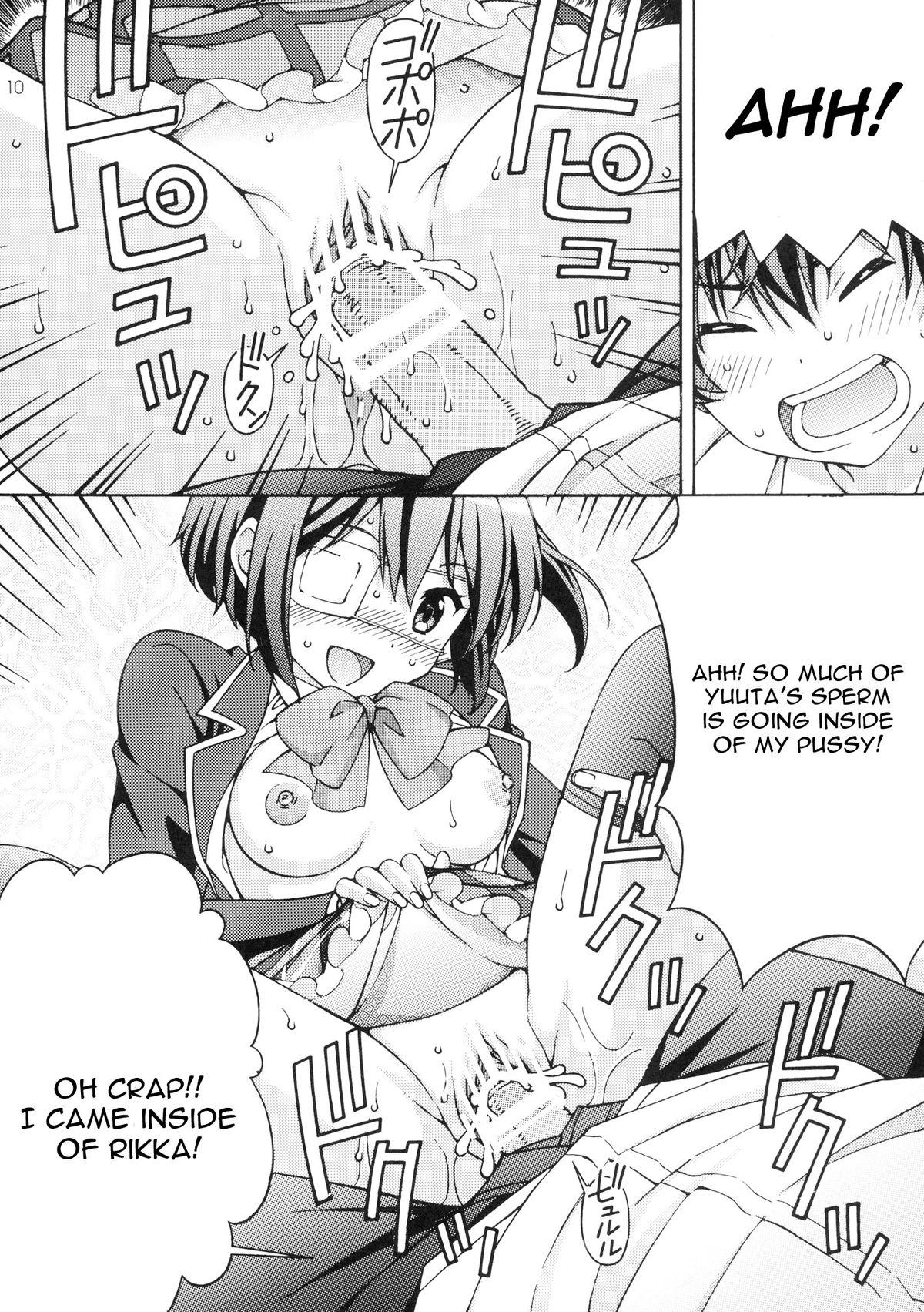 Solo Female Chuunibyou no Ko Tachi ni Nama Nakadashi Hamemakuri Zanmai - Chuunibyou demo koi ga shitai Full - Page 10